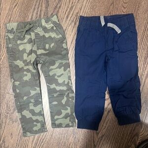 Okie Dokie Green and Blue Sweatpants Comfortable Joggers